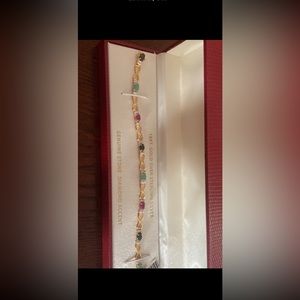 beautiful 18k gold over sterling silver bracelet